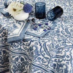 st.tropez tablecloth-sizes-blue-tablecloth