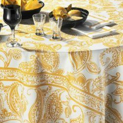 diner et ville jaune beauville tablecloth